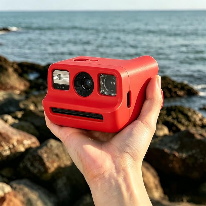 Silicone Case for Polaroid Go/Go Gen 2 Instant Print Camera, Red | Protective Cover for Polaroid Go, Soft Silicone Case, Travel Cover Storage Bag, Wrist Strap, All-Round Protection, No Camera - Image 7