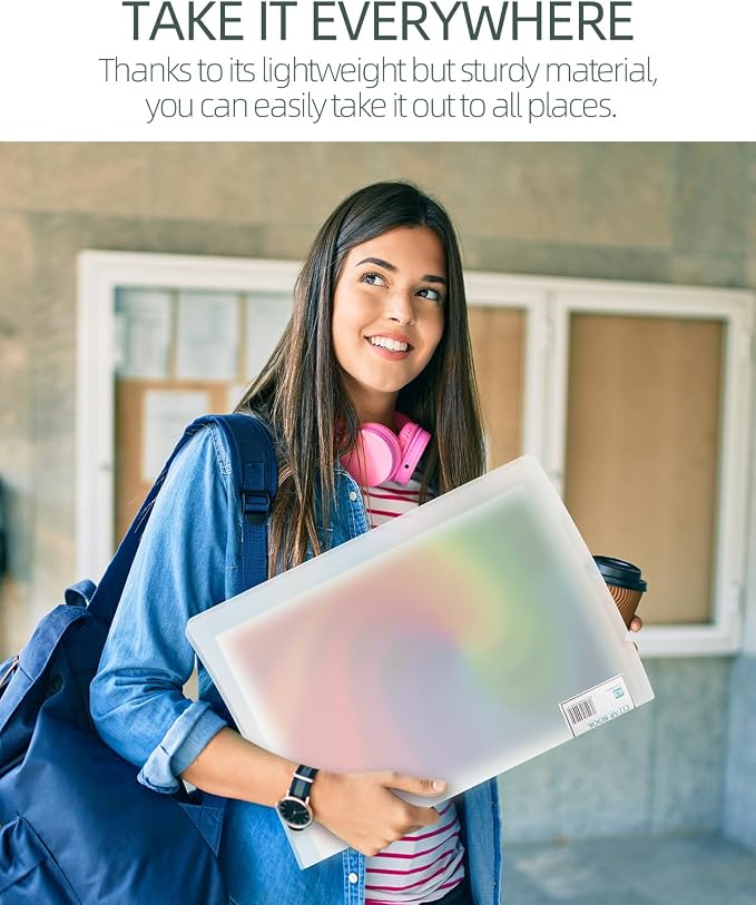 SXhyf A3 Diamond Painting Storage Book 16.5x12.1in for Display 60 Pages | 30 Pages Clear Sheet Protectors, Large Portfolio Folder for Artwork, Document, Organizer (White, A3-16.5 x 12.1 in) - Image 5