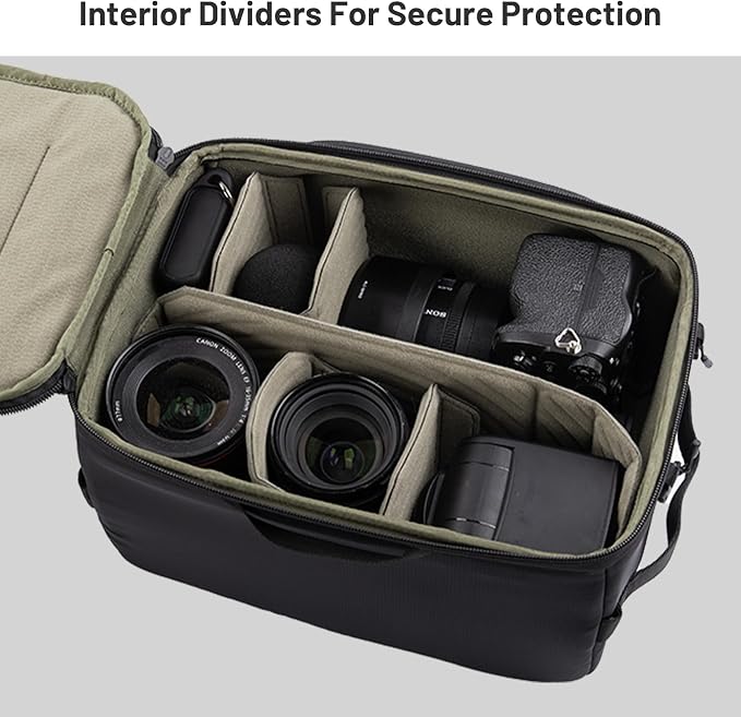 PGYTECH Small Camera Insert Protection Bag Camera Soft Padded Bag Handbag | Waterproof Lens Pouch for Photographers Lightweight DSLR/SLR Lens Carring Case Travel Organizer Camera Insert for Backpack - Image 7