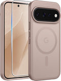 FNTCASE for Google Pixel 11 Pro Case/Pixel 11 Case, with Screen Protector | Fit for Magsafe, Translucent Matte, 14FT Military Grade Drop Protection, Shockproof Protective Phone Cover, Desert Gold by FNTCASE