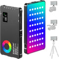 ENEGON RGB Video Light, Built-in 4000mAh Rechargeable Battery LED Camera Light Full Color 24 Common Light Effects, CRI≥95 2500-9000K LED Video Light Panel with Power Bank Function. by ENEGON
