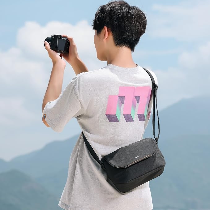 ULANZI 4L Camera Bag, SLR/DSLR Camera Case Professional Crossbody Small Bag | Photography Fashion, Shoulder Bag for Women and Men Compatible for Sony Canon Nikon Mirrorless Camera Lightweight Black - Image 8