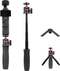 PellKing Tabletop Tripod and Handheld Selfie Stick/Poe Tripod Kit | for DJI OSMO POCKET 4 3 2 Camera and DJI OSMO NANO,DJI Osmo Action 6 5 Pro 4,Insta360 Luna Ultra X5 X4 X3 X2 Accessories by PellKing