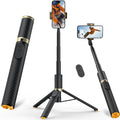 Tripod for iPhone, Selfie Stick with Remote, Stable & Durable Phone Tripod | Portable Travel Cell Phone Stand, Extendable All-in-1 Tripod for Video Recording Compatible with iPhone Android by VIMOSE