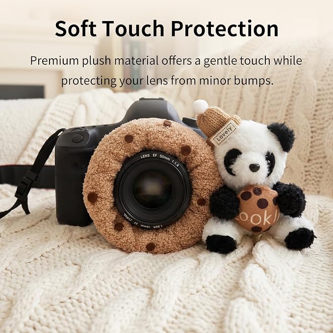 Shutter Hugger, Handmade Panda Camera Lens Stand, Stretchy Camera Buddies for Baby & Pet Posing - Image 2