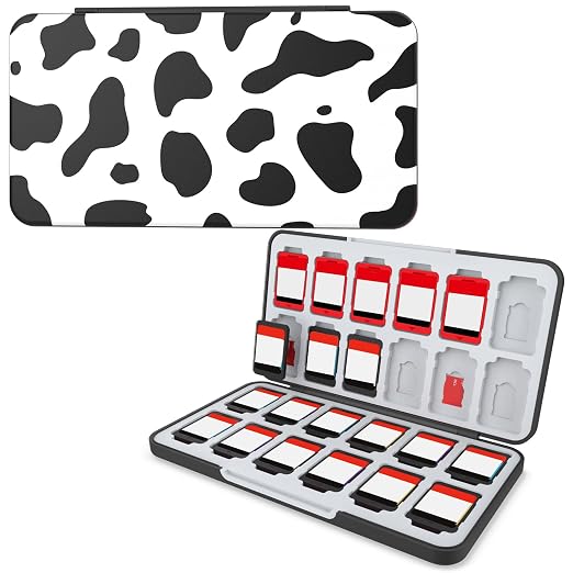 HEIYING Switch Game Case with 48 Precise Slots for Nintendo Switch 2 / OLED | Portable Game Card Holder, Hard ABS Shell with Soft Silicone Lining, Precise Card Slots,Magnetic Closure for Easy Access by HEIYING