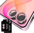 Orzero (2 Sets) Camera Lens Protector for Samsung Galaxy Z Flip 8/Flip 7, [EZ Install] [Case-Friendly] 9H Tempered Glass Bling Lens Cover Accessories, Military-Grade Shockproof, HD Clarity Anti-Glare - Glitter Pink by JumpIntoOrzeroLet%E2%80%99sExploreLikeNeverBefore