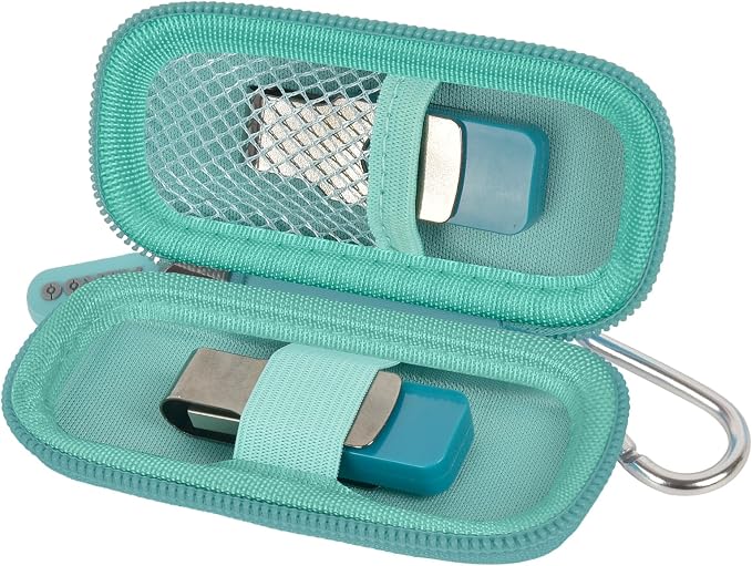 USB Flash Drive Case, SD Card/Thumb Drive/Memory Cards Holder, Bag Only | SDXC/SDHC Storage, Electronic Accessories Organizer for SanDisk / for Samsung, for Students/IT/Office/School/Travel, Mint by ALKOO