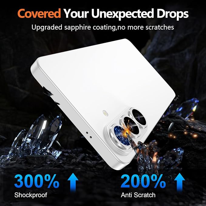 for Samsung Galaxy S26 Plus Camera Lens Protector, Individual Metal Ring Tempered Glass Lens Cover, [Strong Adsorption] Scratch Resistant Ultra-Thin HD Clear Lens Cover, 1 Set-Silvery - Image 5