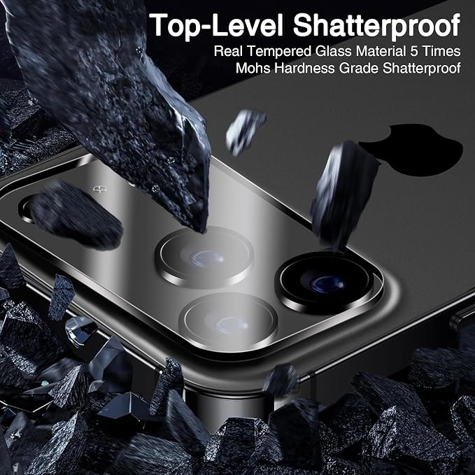 Wiaocit Tempered Glass Camera Lens Protector for iPhone 17 Pro Max | 3 Pack, 9H Hardness, Ultra HD, Anti-Scratch, Case Friendly - Image 5
