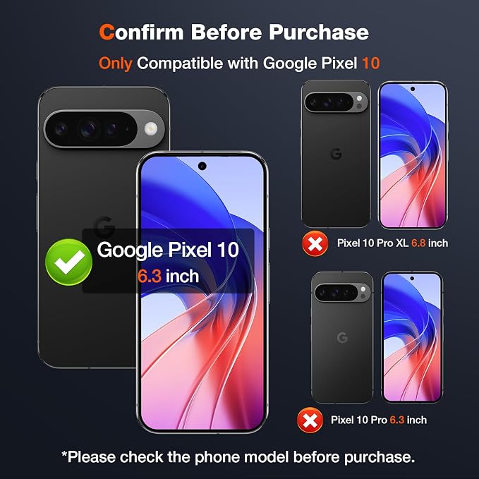 LK 2 Pack for Google Pixel 10 Screen Protector+2 Pack Camera Lens Protector | [New Version] Fingerprint Unlock HD 9H Tempered Glass Cell Phone Laptop Screen for Pixel 10, Anti-Scratch, Bubble Free - Image 2