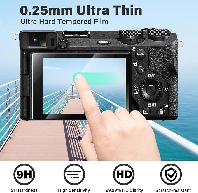 VOVMOEYA Camera Case for Canon Powershot G7 X Mark III with 2PCS Screen Protector,Full Pritection Soft G7X III Silicone Case Detachable Lens Cover Protective Cover for Canon G7XIII G7X3-Beige - Image 7