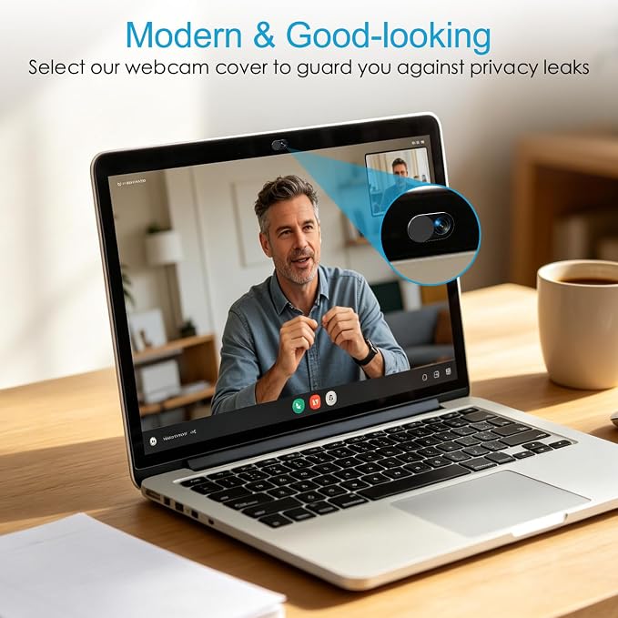 CloudValley Upgrade Magnetic Webcam Cover, [2-Pack] 0.023 inch Metal Camera Cover Slide | for Mac, iPad, MacBook Pro, MacBook Air, Laptops, PC/Computer, Tablets, Web Blocker Protect Your Privacy - Image 7