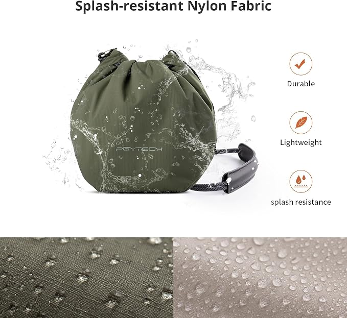 PGYTECH OneGo Drawstring Small Camera Bag Soft Cute Camera Pouch Handbag | Forest Camera Sling Bag Compatible with Mirrorless Cameras/Nikon/Canon/Sony/Fuji/Pocket 4 Camera Case, Forest - Image 5