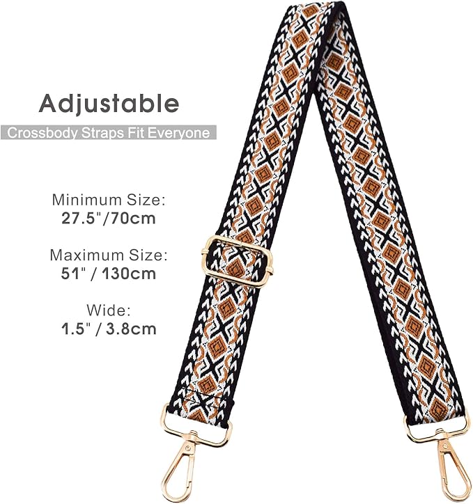 Replacement Purse Strap Shoulder Strap Adjustable Crossbody Strap for Women Crossbody Wide Shoulder Bag - Image 2