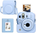 CAIYOULE Camera Case for Fujifilm Instax Mini 13 Instant Film Camera, Blue | Mini 13 Protective Camera Case, PU Leather Camera Crossbody Bag for Instax Mini 13, with Photo Album, Adjustable Strap by CAIYOULE