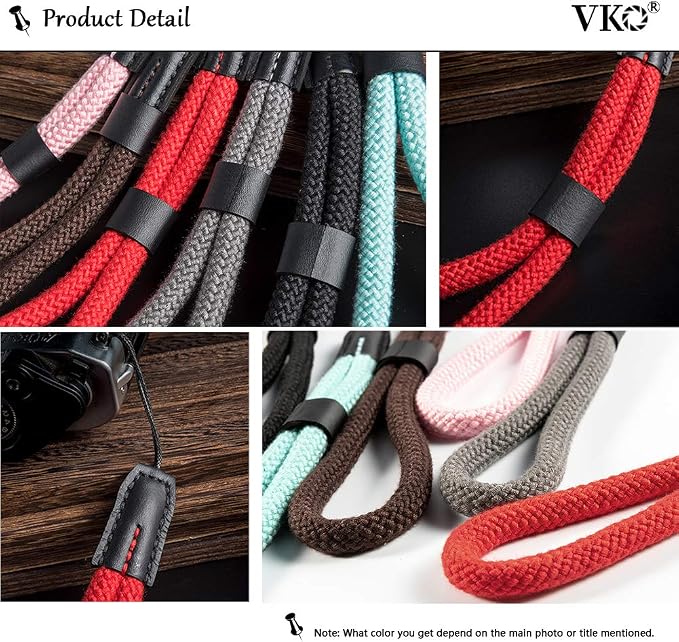 VKO Soft Camera Wrist Strap, Rope Camera Hand Strap | for Point-and-Shoot Camera,Mirrorless Camera,Small Camera Hand Strap Green - Image 7