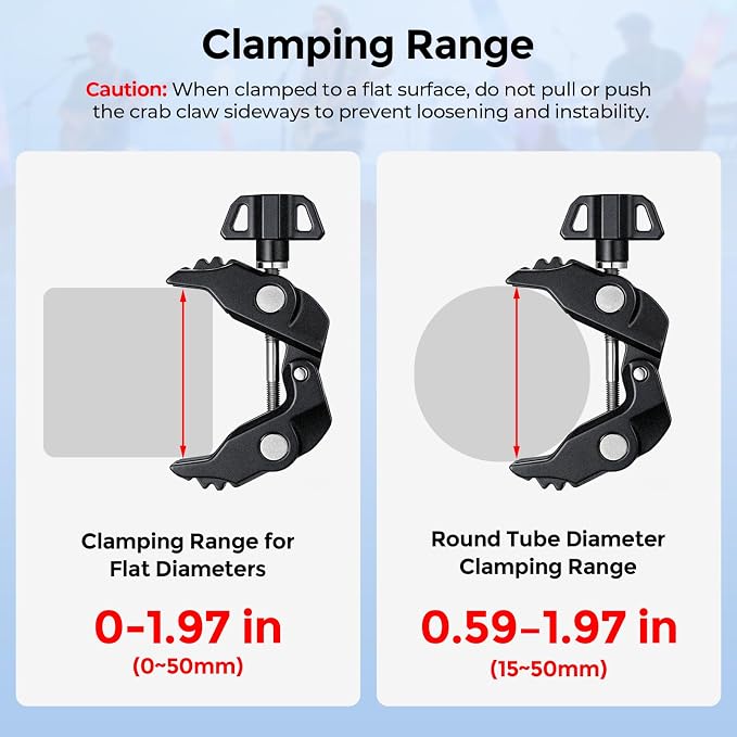 Magnetic Phone Holder for Mic Stand, 360° Rotatable Phone Mount with Clamp | All-Metal Clip Phones Mount for Microphone & Music Stands, Compatible with Magsafe & iPhone 17/16/15/14/13/12 - Image 7
