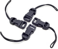 Padwa Lifestyle 4 Pcs Black Quick Release Camera Strap QD Loops Connector Adapter - Camera Quick Release Clip Compatible for All Compact Digital Cameras,Binoculars, Drone Remote Control and USB Stick by PadwaLifestyleCameraStrap