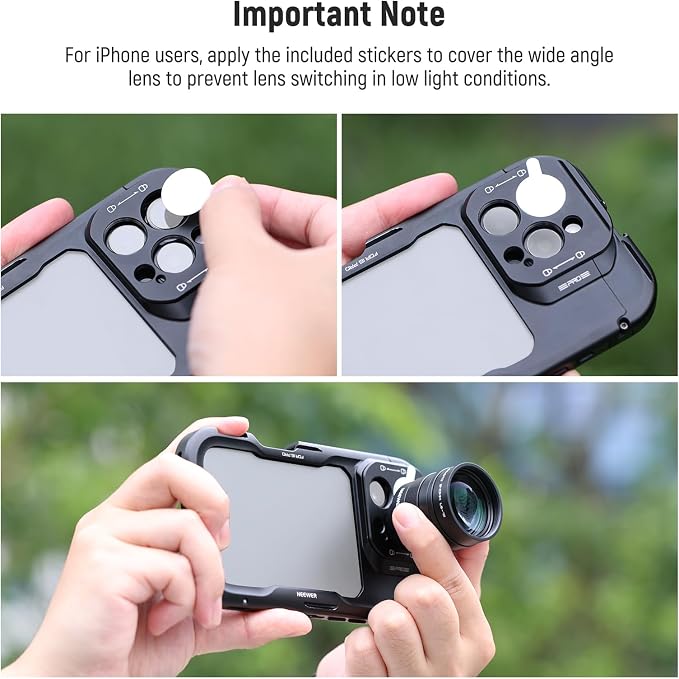 NEEWER 2X Converter for Phone Camera Telephoto Lens Only, 240mm Teleconverter 7 Elements in 5 Groups, 17mm Thread Compatible with NEEWER Phone Cage iPhone Android Samsung Xiaomi, LS-79 - Image 6