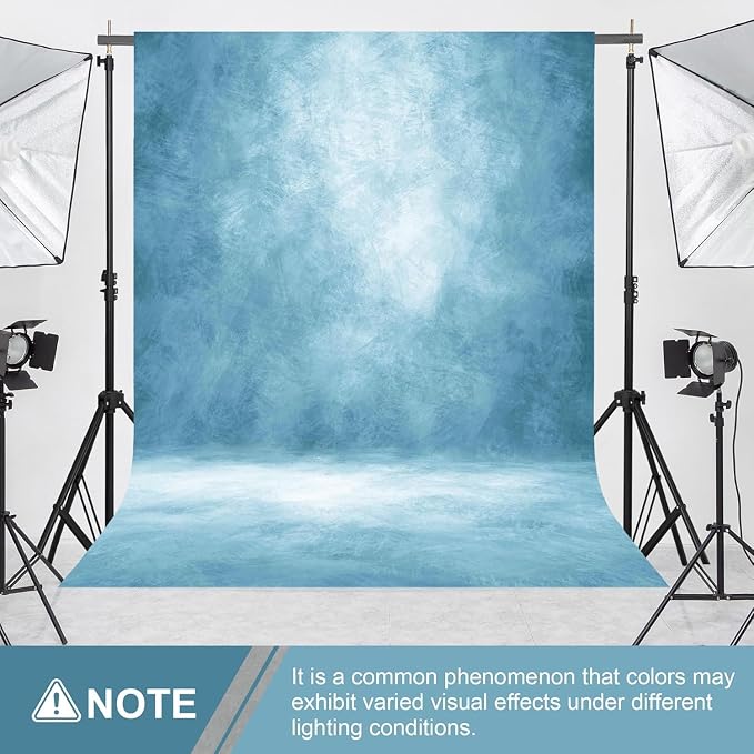 Abstract Photography Backdrop for Photoshoot 6x8ft, Light Blue,No Stand | Professional,Polyester Fabric,Roller Pocket on Top,Vintage Portrait Photo Props Booth Background,Photoshoot Studio - Image 4
