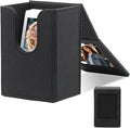 PU Leather Photo Holder Case – MaehSab Compatible with 2x3 Films for Mini Picture Size (54x86mm), Fits 50 Photos, Portable Storage Box with Pocket – Black by MaehSab