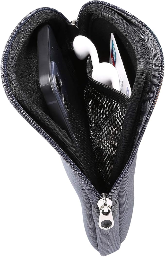 Phone Sleeve Pouch for Samsung Galaxy A17 A16 A07 A06, iPhone 17 16 Pro Max | Neoprene Cell Phone Case for Galaxy S26 Ultra S25 Ultra S24 Ultra, Moto G 5G 2026 2025 / G Play 5G with Neck Lanyard, Zipper - Image 2