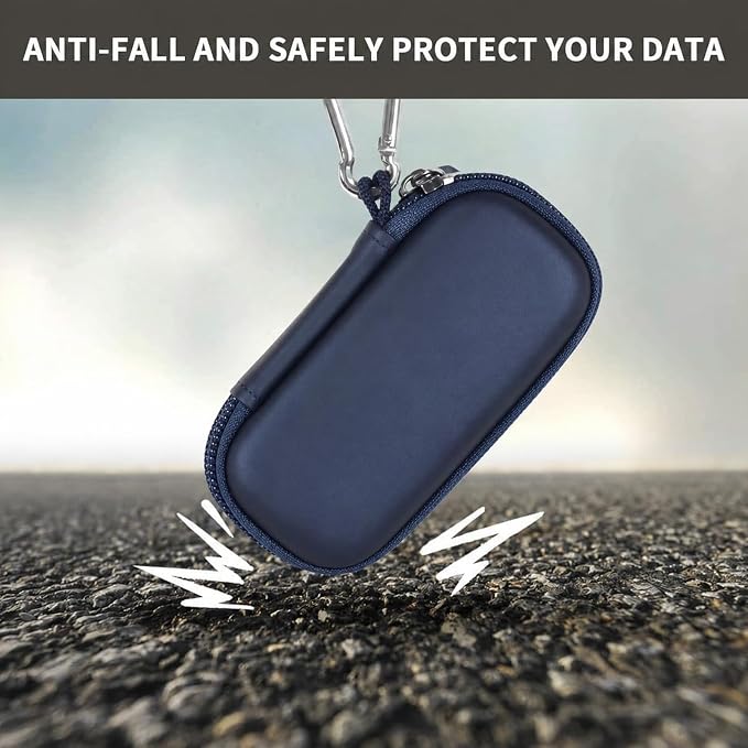 USB Flash Drive Case, SD Card/Thumb Drive/Memory Cards Holder, Bag Only | SDXC/SDHC Storage, Electronic Accessories Organizer for SanDisk / for Samsung, for Students/IT/Office/School/Travel, Royal - Image 4