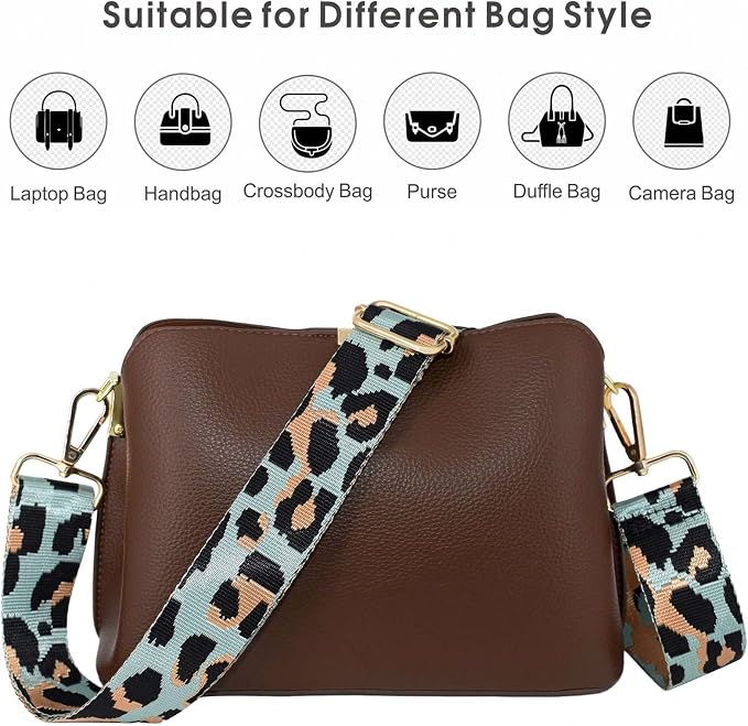 Replacement Purse Strap Shoulder Strap Adjustable Crossbody Strap for Women Crossbody Wide Shoulder Bag - Image 4