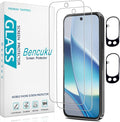2+2 Pack Screen Protector for Google Pixel 10 Pro Tempered Glass | with Camera Lens Protector, Fingerprint ID Compatible, Anti Scratch, Bubble Free by Bencuku