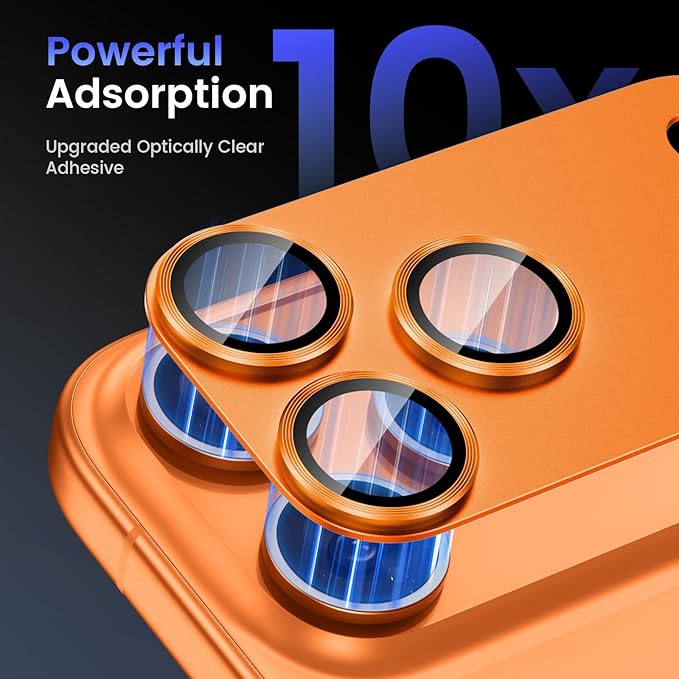 Tensea for iPhone 17 Pro Max Camera Lens Protector | Metal Aluminum Alloy Tempered Glass Cover Camera Screen Protector Accessories, Case Friendly - Image 4