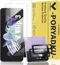 2 Pack for Samsung Galaxy Z Flip 3 Screen Protector [Not Glass] | 2 Pack Camera Lens Protector with Installation Frame,Support Fingerprint Unlock, Touch Sensitive, Anti-Scratch, Case Friendly by Unknown