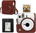 CAIYOULE Camera Case for Fujifilm Instax Mini 13 Instant Camera, Brown | Mini 13 Protective Camera Case, PU Leather Camera Bag for Fuji Instax Mini 13, with Photo Album, Adjustable Shoulder Strap by CAIYOULE