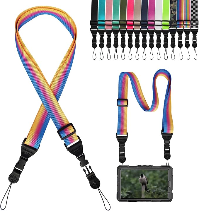 Camera Strap Kids, iPad Strap Nylon Neck Lanyard | for iPad/Samsung Tablet Case,Camera Binocular Crossbody Laptop Luggage Bag by Gowjaw