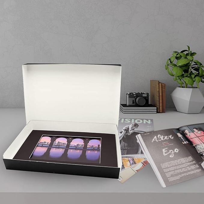 Lineco Museum Archival Storage Box, Drop Front, 16.75x20.75x3 in, Black | Acid-Free with Metal Edge, Preserves Picture Longevity, Organize Photos, Newspapers, Prints, Documents, Crafts, DIY - Image 7