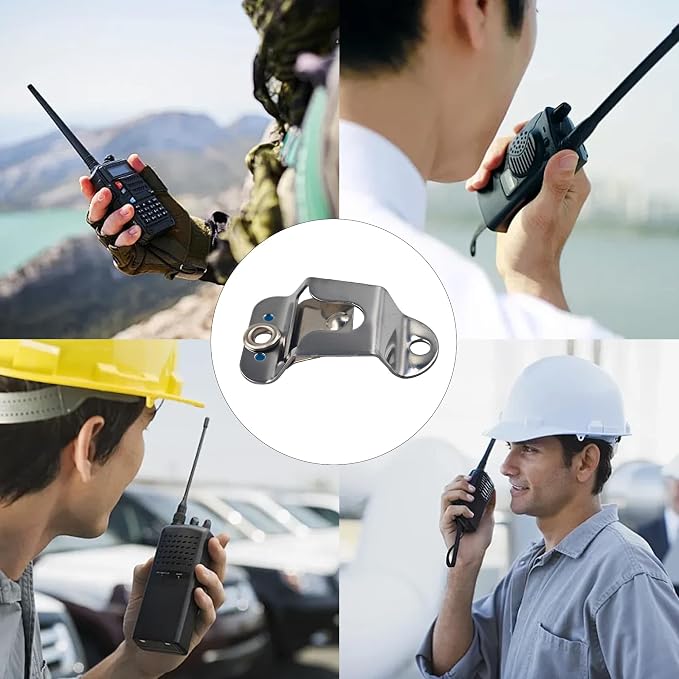 6Pcs Microphone Holders - Heavy Duty Mic Hanger Clips with Mounting Screws for Handheld CB Radio Microphones, Compatible with GM300 GM3688 GM3188 GM950 SM120 Mobile Radios - Image 6