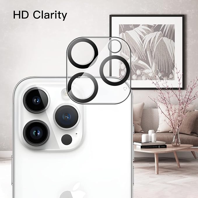 JETech Screen Protector for iPhone 14 Pro Max, 2+2 Pack | with Camera Lens Protector, 9H Tempered Glass, Full Coverage, HD Clear, Case-Friendly - Image 4