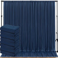 40ftx10ft Wrinkle Free Navy Blue Backdrop Curtains for Parties, Thick Polyester Backdrop Drapse 8 Panels 5x10ft for Weddings Birthday Photography Background Curtains by ENJOYYOURPARTY