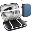 Lacdo Hard Drive Carrying Case for Western Digital WD Elements/WD My Passport/My Passport Ultra Portable External Hard Drive HDD 1TB 2TB 4TB 5TB 6TB USB 3.0 Protective Storage Travel Bag, Blue by Lacdo