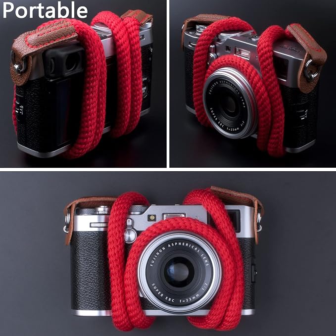 VKO Camera Strap,Soft Rope Camera Neck Strap, Shoulder Strap for DSLR SLR Mirrorless Camera with Round Hole Interface 100cm - Image 8