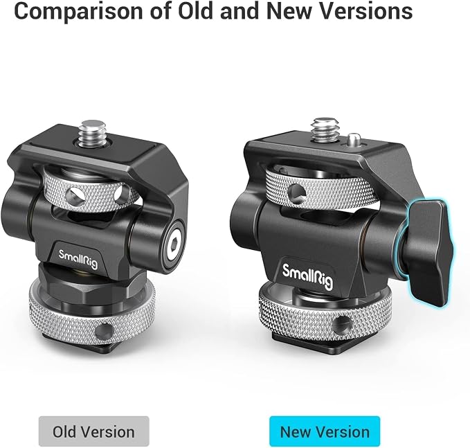 SmallRig Field Monitor Mount Holder Swivel and Tilt Adjustable with Cold Shoe Mount for 5" and 7" Monitor - Image 4