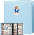 Veicevol 640-Pocket 2x3 Photo Album for Instax Mini and Polaroid, Blue | PU Leather Cover Keeps, Fits Instax Mini and Polaroid 2x3 Photos, Protects Travel, Wedding and Family Memories by VEICEVOL