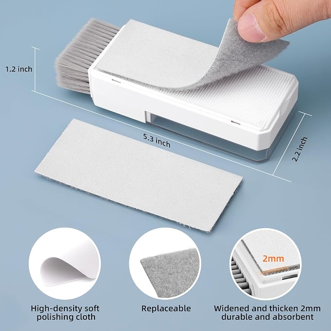 2 Pack Keyboard Cleaner & Laptop Cleaning Kit, All-in-1 for Computer PC | Electronics Deep Cleaning Reusable Brush Tool, Screen-Safe Spray, for iPhone iPad Macbook Airpod Camera, Gaming Accessories - Image 7