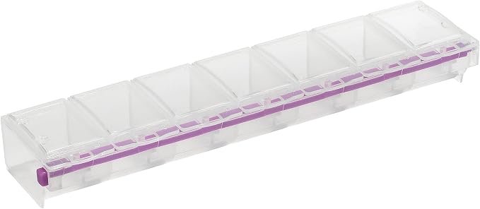 Craft Mates Bead Organizer, 7 Locking Compartments, Plastic Storage (2XL) | Clear Plastic Storage for Buttons, Pins, Jewelry, Diamond Art & Craft Supplies, Large Portable Organizer for Crafters by CRAFTMATES