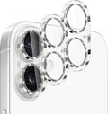 Dengduoduo 3 Pack Camera Lens Protector for iPhone 17, Tempered Glass, Ultra HD, 9H Hardness, Anti-Scratch, Case Friendly,[No Affect on Night Shots], Glitter Black by Dengduoduo
