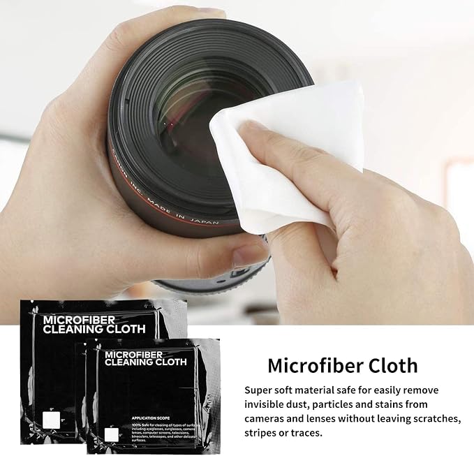 Professional DSLR Camera Cleaning Kit with APS-C Cleaning Swabs, Microfiber Cloths, Camera Cleaning Pen, for Camera Lens, Optical Lens and Digital SLR Cameras. - Image 4