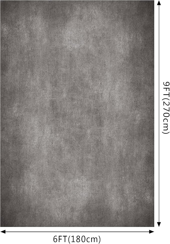 Gray Photo Backdrop Studio Abstract Texture Photography Background 6x9ft | Creative Background Photography Studio Shooting Canvas Professional Portrait - Image 2