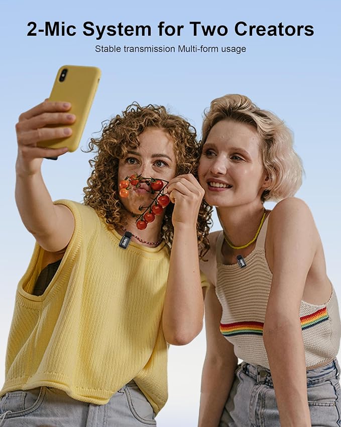 Magic 3-in-1 Mini Wireless Lavalier Microphone for iPhone & Android | 3 Mic Modes for Vlogs YouTube Tiktok Interviews,AI Noise Cancelling,5g Ultra-light,Plug & play,30 Hours Battery,Clip on Mic - Image 8