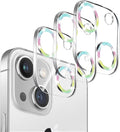 3 Pack Dengduoduo Tempered Glass Camera Lens Protector for iPhone 13 6.1" & iPhone 13 Mini 5.4", Bling Glitter Sparkle Ultra HD, 9H Hardness, Anti-Scratch, Case Friendly, Easy to Install [No Affect on Night Shots] by Dengduoduo
