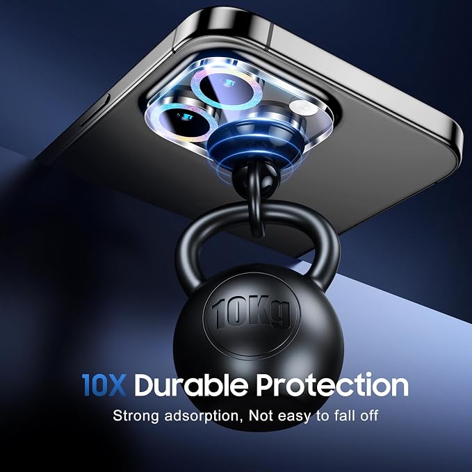 UniqueMe for iPhone 15 Pro/15 Pro Max Camera Lens Protector Bling Colorful | 3 Pack-Drop Protection, Case Friendly, 9H Tempered Glass, Camera Cover Screen, Update New Version - Image 2